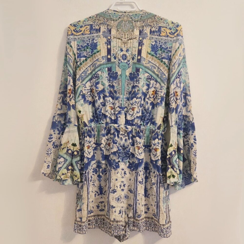 As Seen on Kelly Rowland Destinys Child Camilla Porcelain Paradise Playsuit b59E - Picture 4 of 13